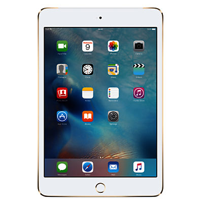 Apple iPad mini 4, Apple A8, iOS, 7.9, Wi-Fi, 128GB Gold